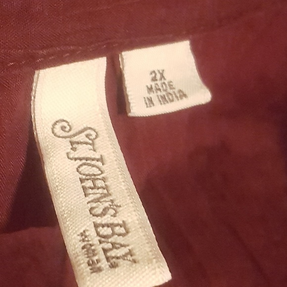 St johns bay button up blouse sz 2x - Picture 4 of 4